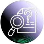 measuring marketing magnifier icon