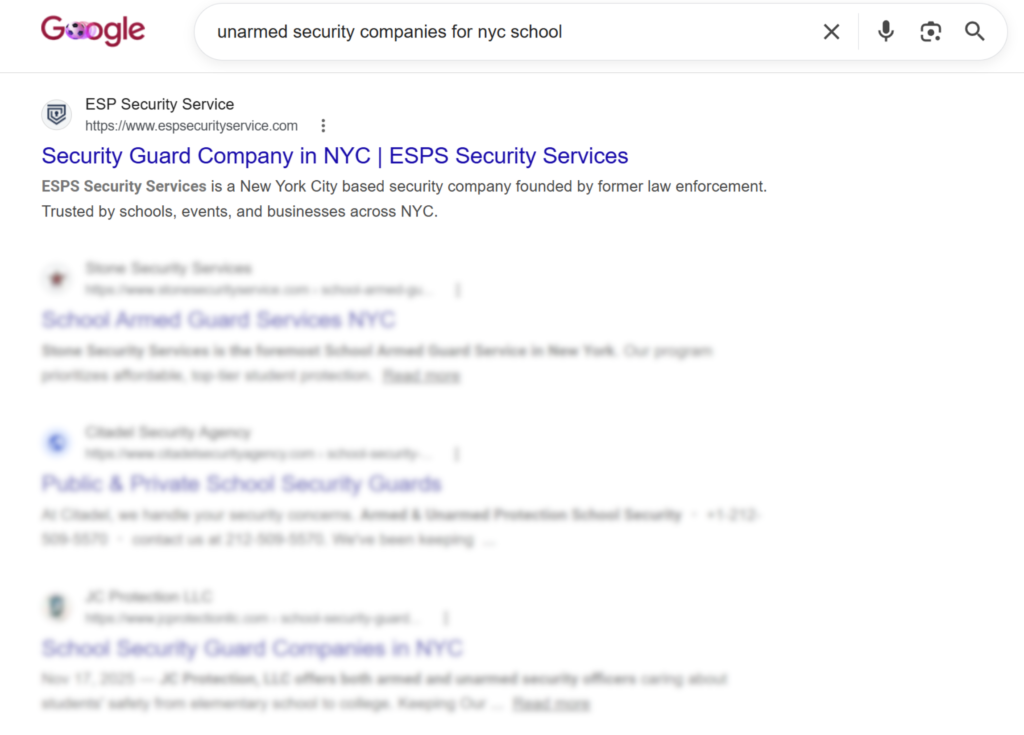 seo for professional services nyc