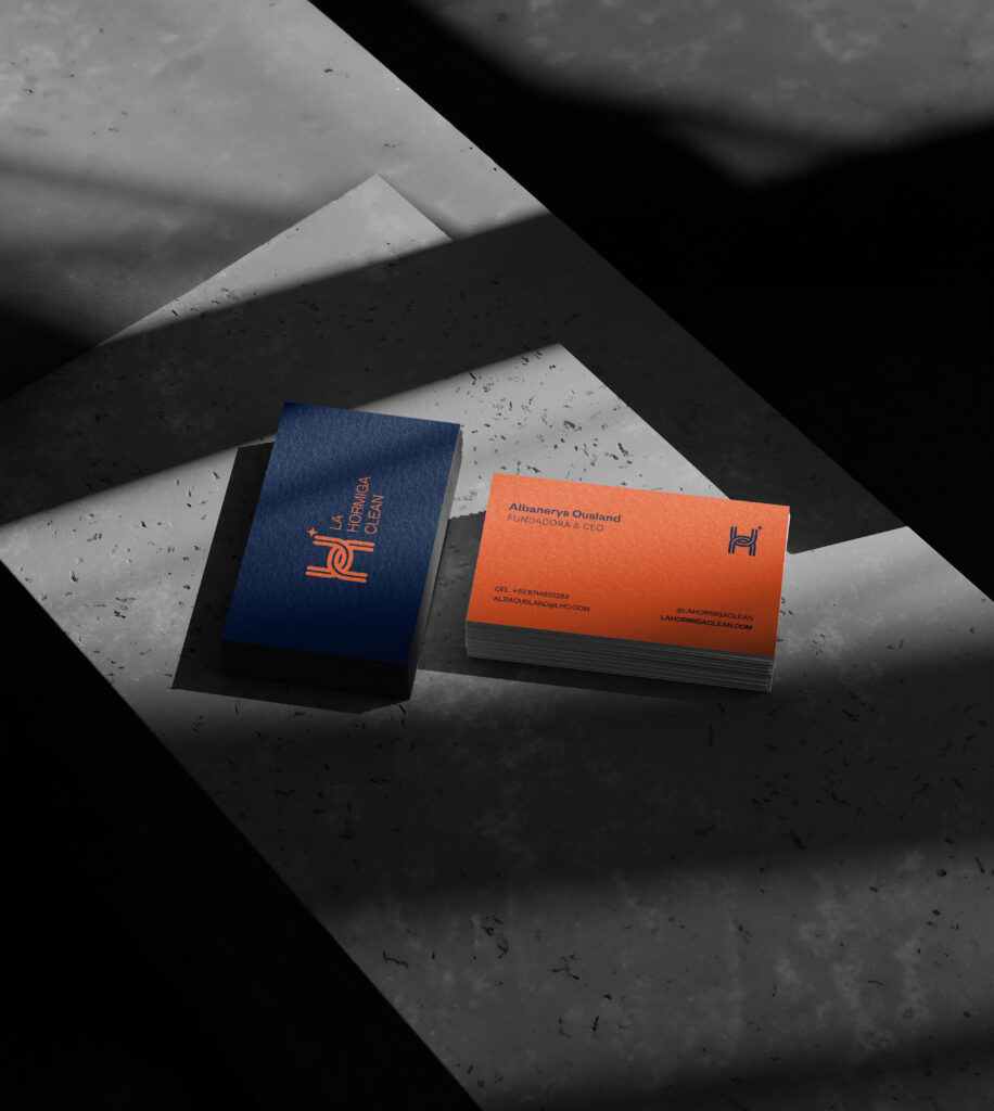 cleaning company new business cards