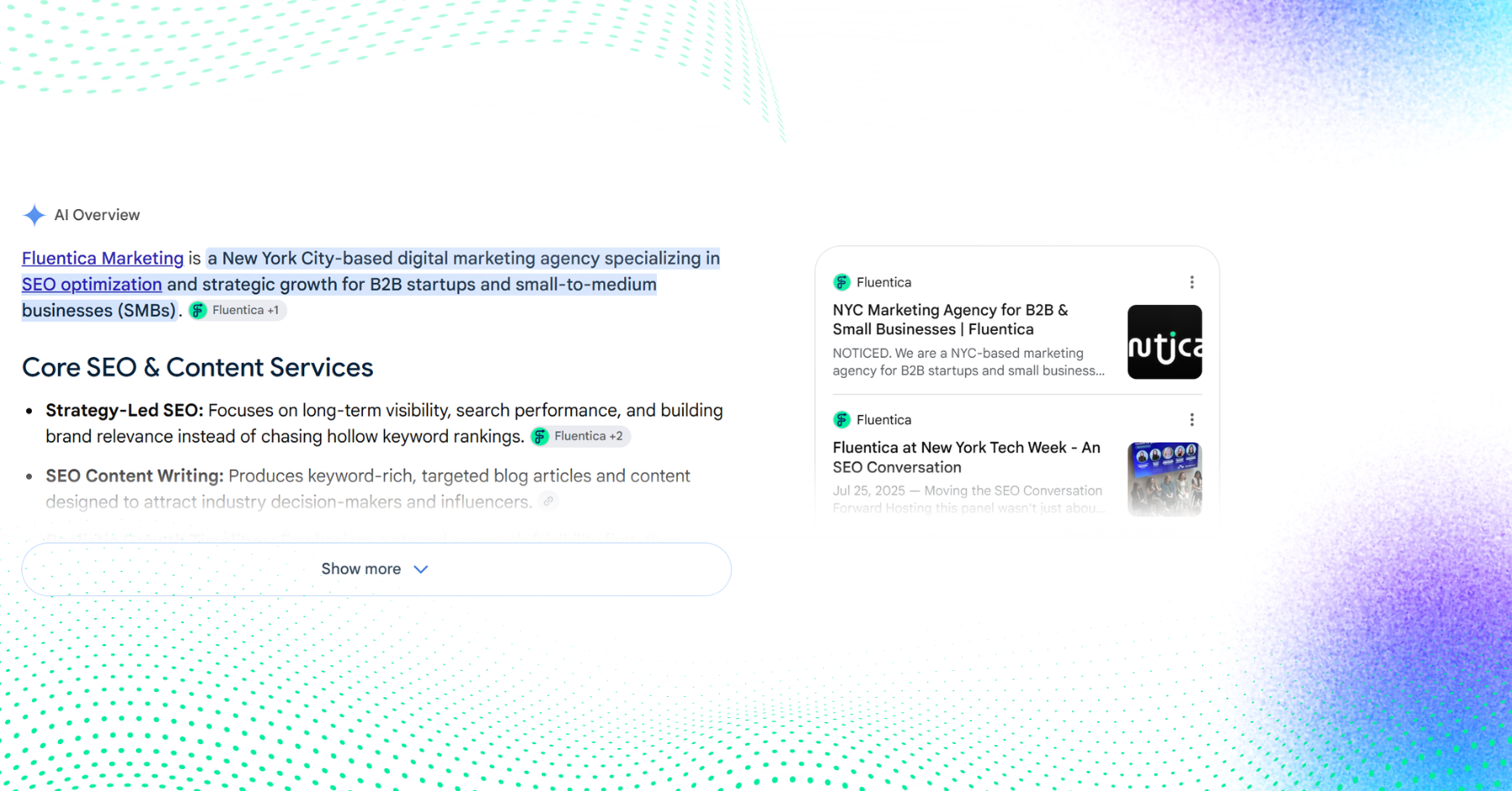 screenshot of fluentica Google AI Overviews update-explained